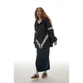 Unisex Jacket Retro Loose Exercise Hooded Coat Men's and Women's Stand Collar Jacket Top
